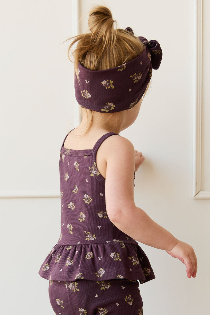 Organic Cotton Fine Rib Lillian Top | Simone Huckleberry