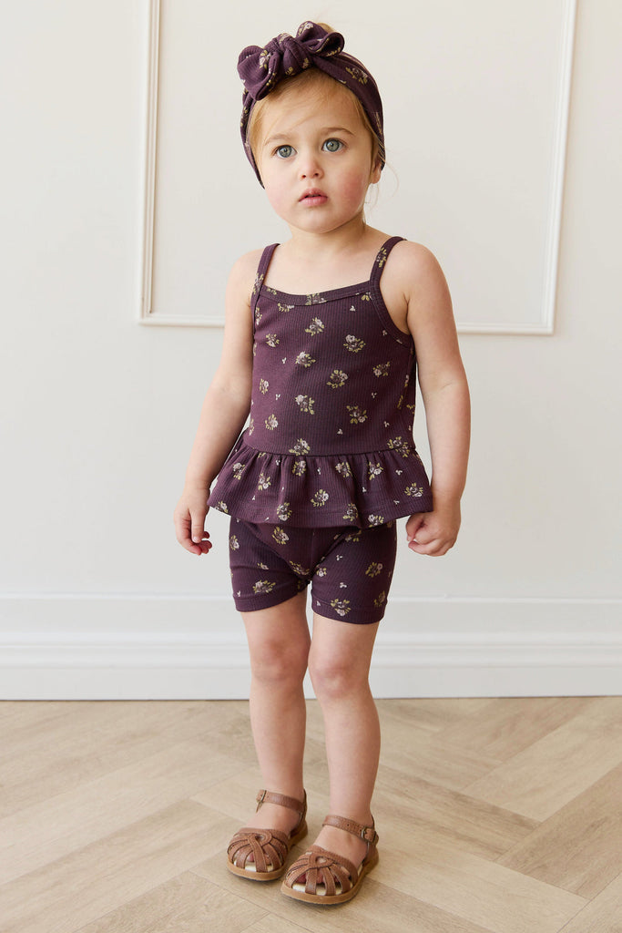 Organic Cotton Fine Rib Everyday Bike Short | Simone Huckleberry
