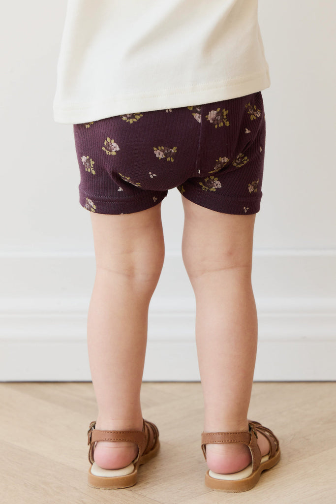 Organic Cotton Fine Rib Everyday Bike Short | Simone Huckleberry