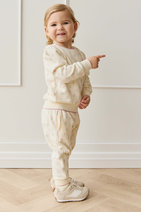 Organic Cotton Monroe Track Pant | Lila Pink