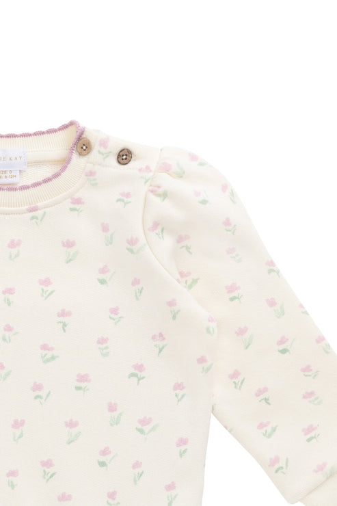 Organic Cotton Monroe Sweatshirt | Lila Pink