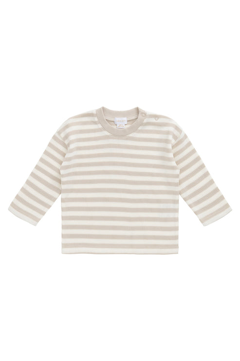 Organic Cotton Waffle LS Top | Oat Cloud