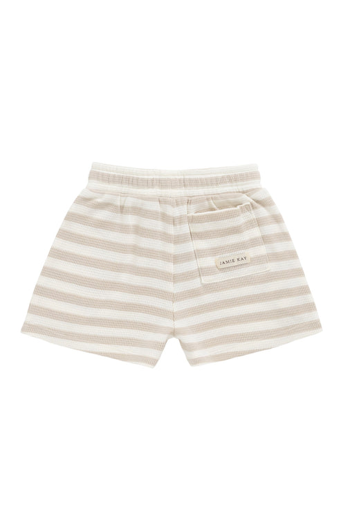 Organic Cotton Waffle Leith Short | Oat Cloud