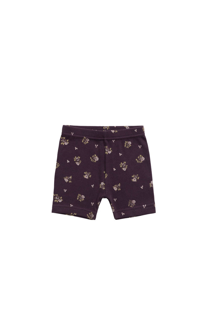 Organic Cotton Fine Rib Everyday Bike Short | Simone Huckleberry