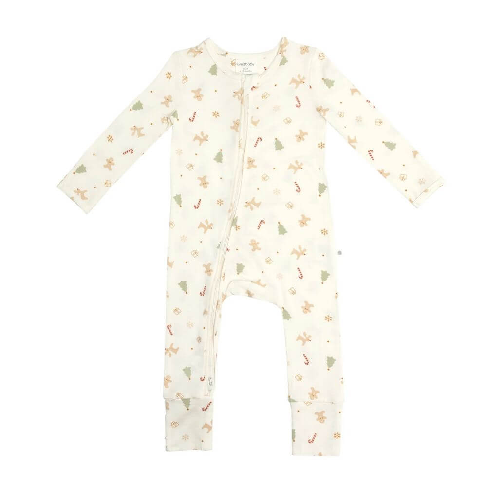 Day or Night Zip Onesie | Jingle Bells