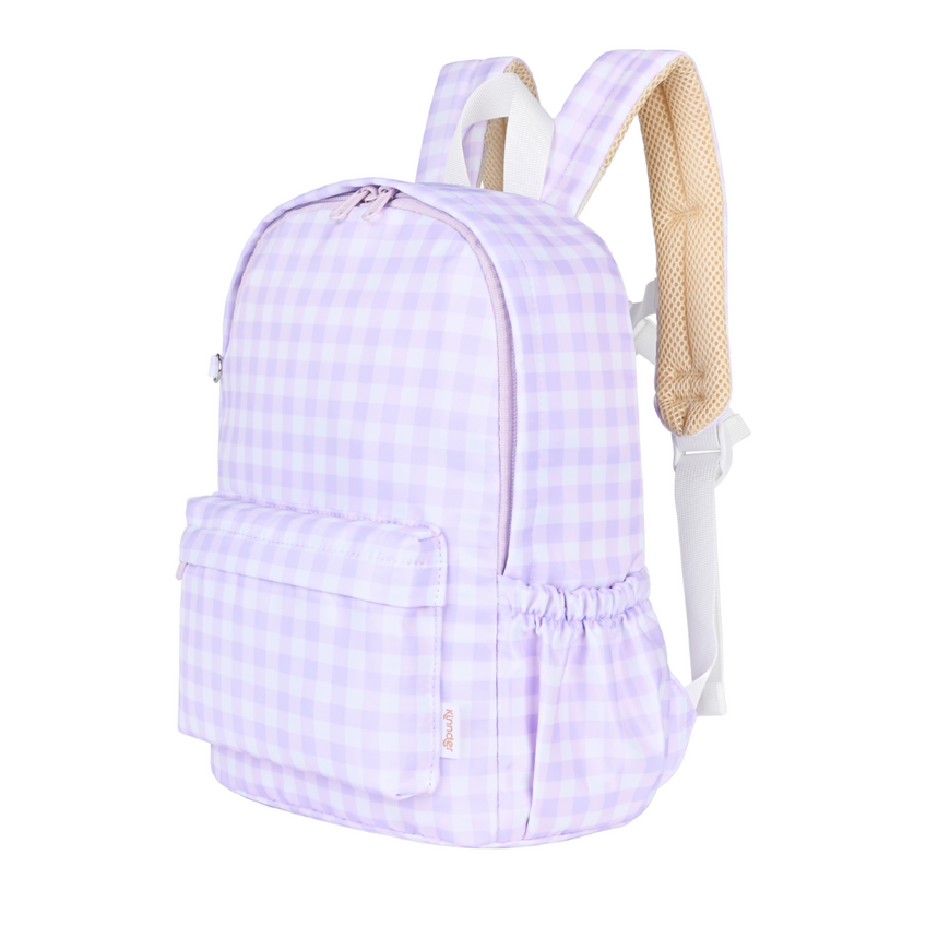 Daycare/Toddler Backpack|Lilac Gingham