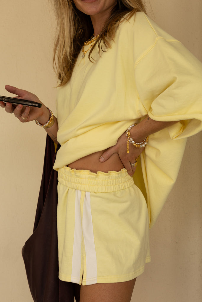 The Maya Mini Skirt / Lemon (Pre Order)