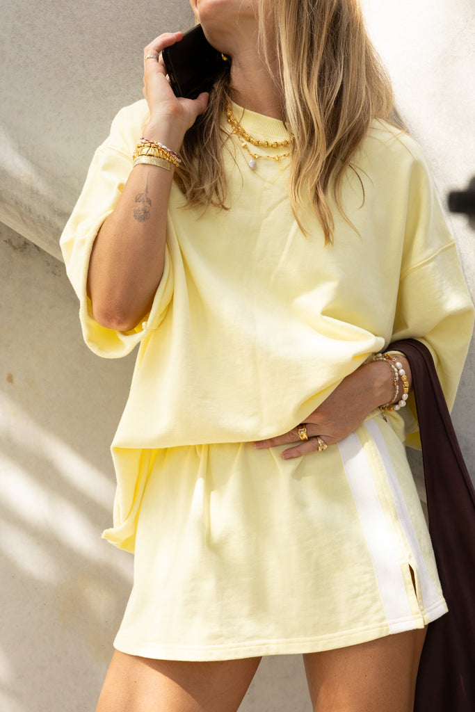 The Maya Mini Skirt / Lemon (Pre Order)