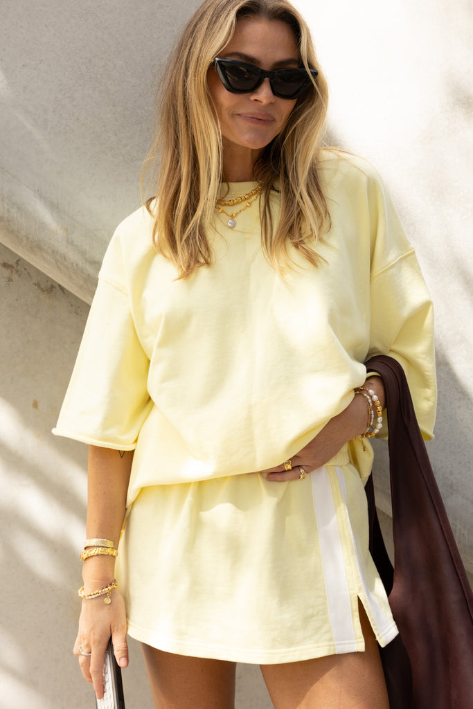 The Maya Mini Skirt / Lemon (Pre Order)