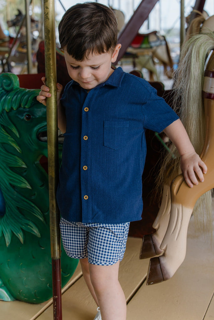 Linen Shirt | Navy