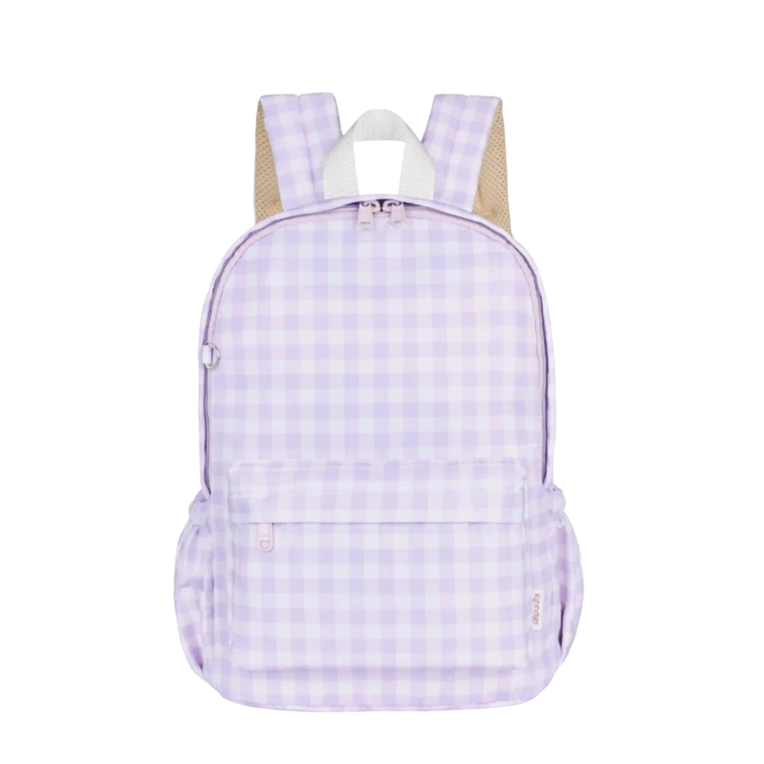 Daycare/Toddler Backpack|Lilac Gingham