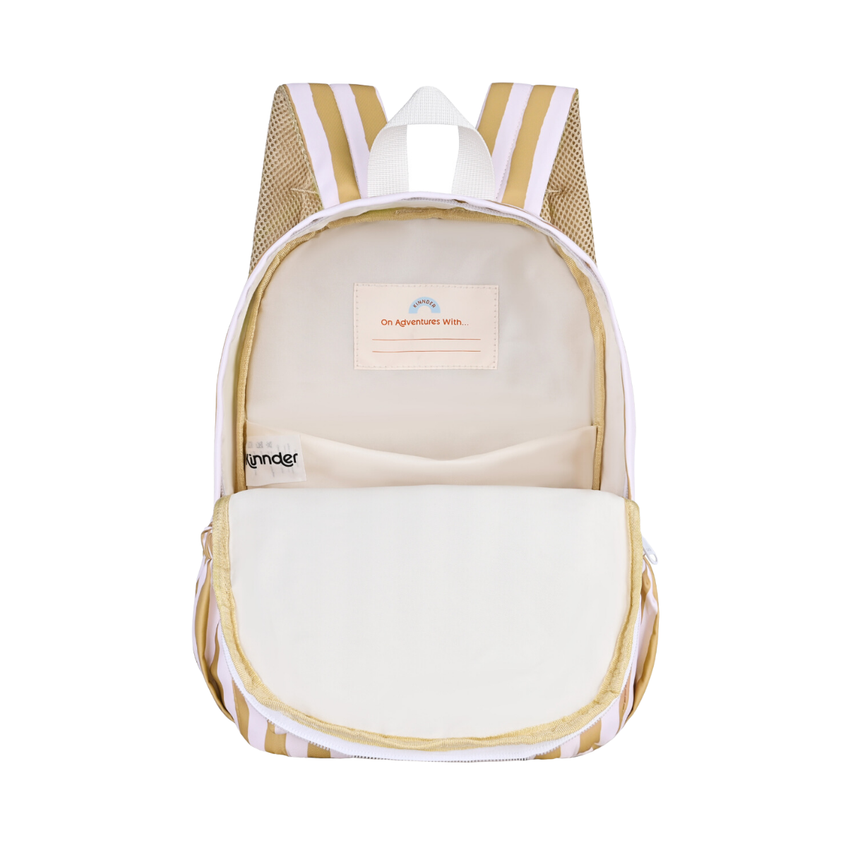 Daycare/Toddler Backpack|Mustard Stripe