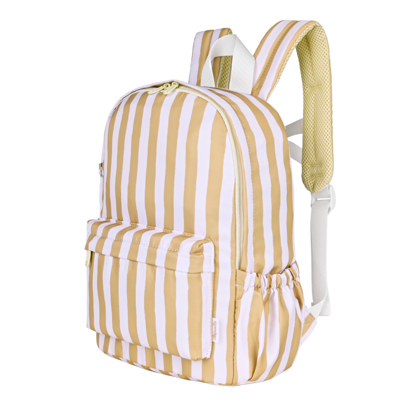 Daycare/Toddler Backpack|Mustard Stripe
