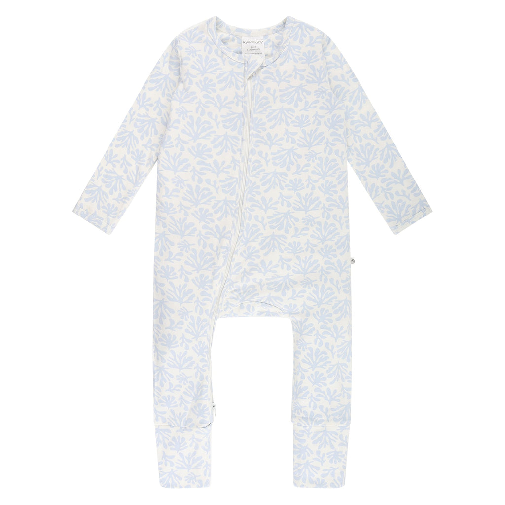 Day or Night Zip Onesie | Sky Coral