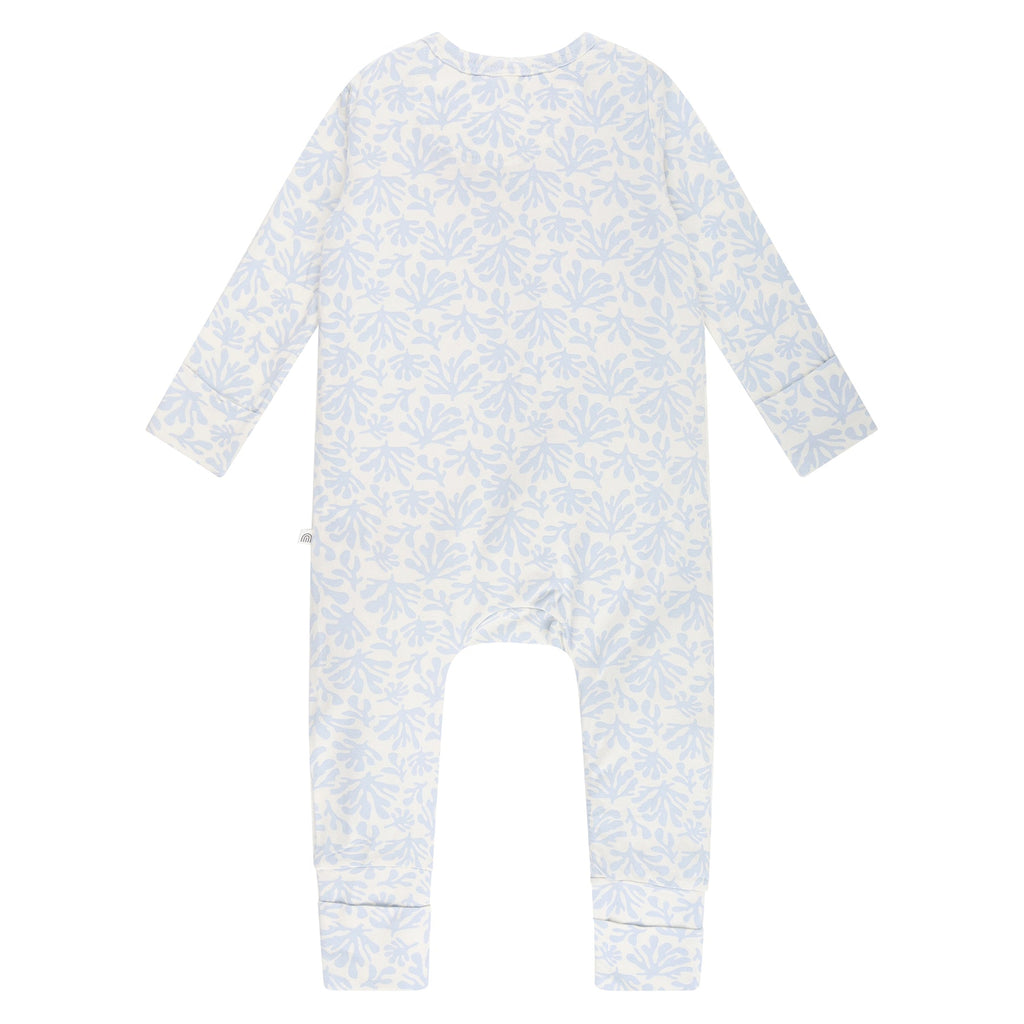 Day or Night Zip Onesie | Sky Coral