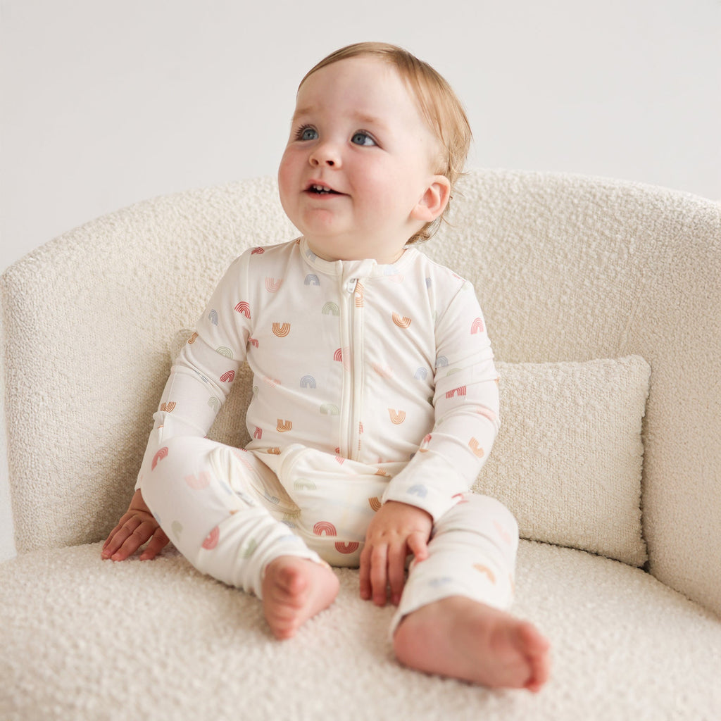 Day or Night Zip Onesie | Over the Rainbow