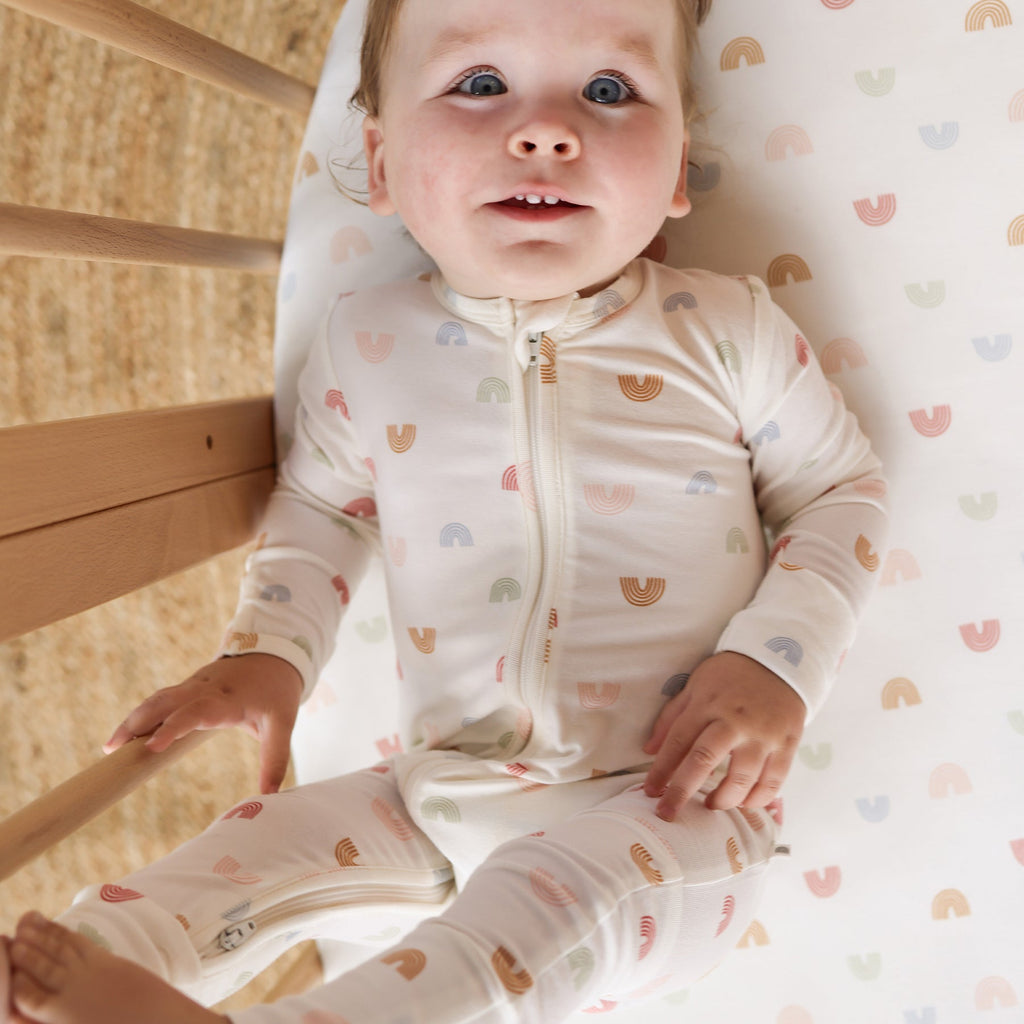 Day or Night Zip Onesie | Over the Rainbow