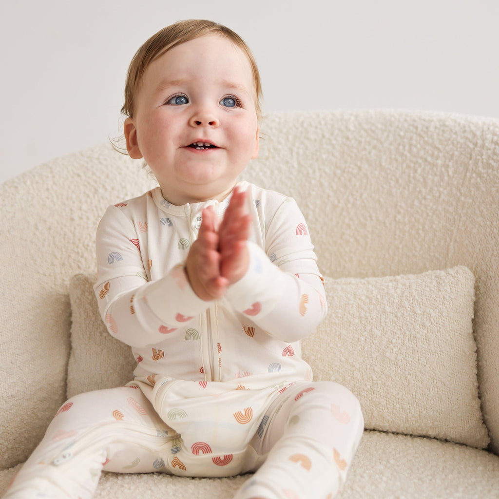 Day or Night Zip Onesie | Over the Rainbow