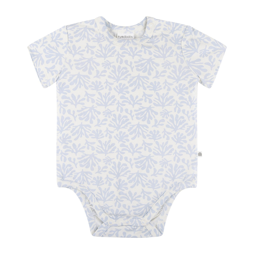 Comfy Bodysuit Short Sleeve | Sky Coral