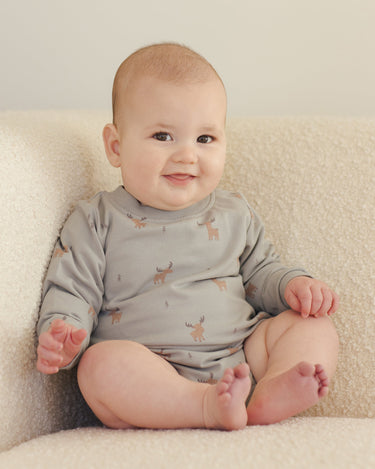 Crewneck Bubble Romper | Moose