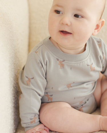 Crewneck Bubble Romper | Moose
