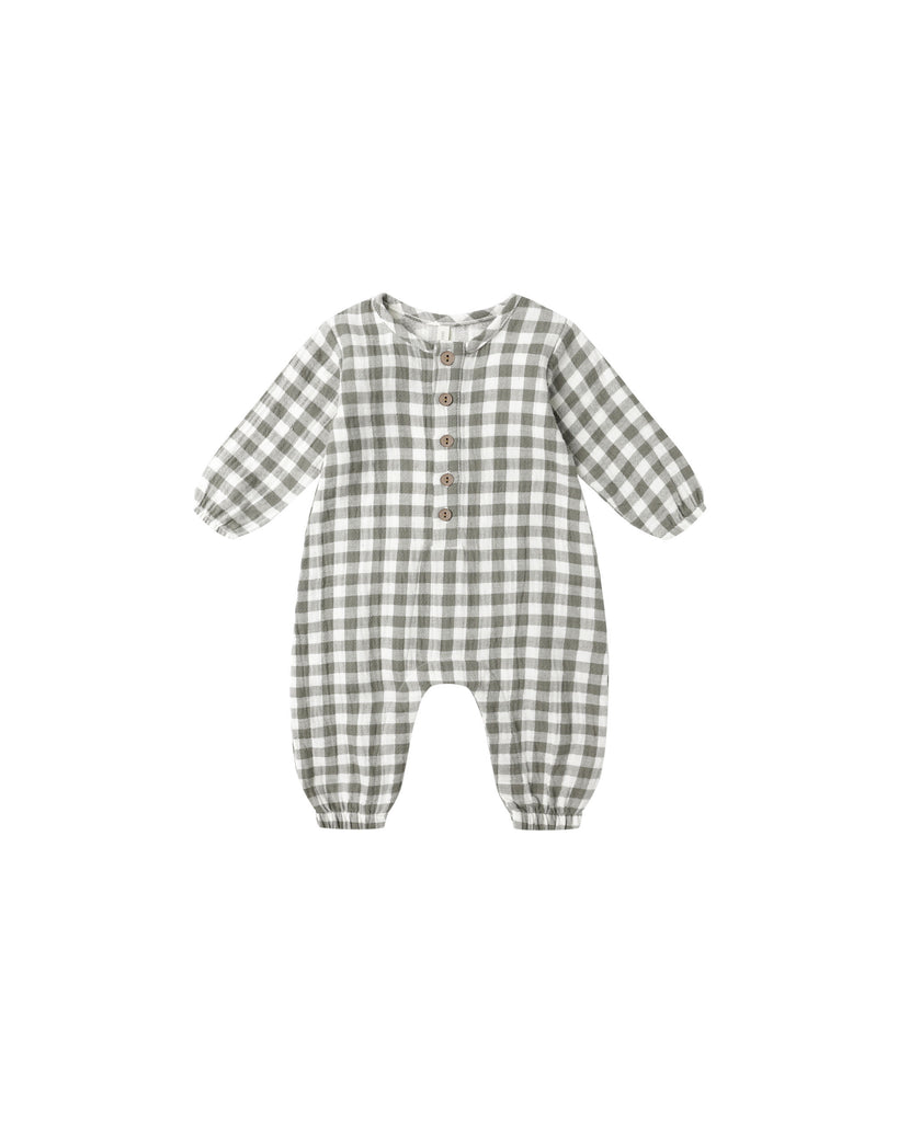 WOVEN JUMPSUIT |Forest Check