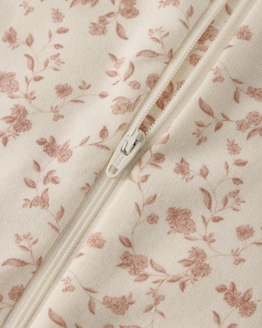 ZIP LONG SLEEVE SLEEPER FOOTIE | French Garden