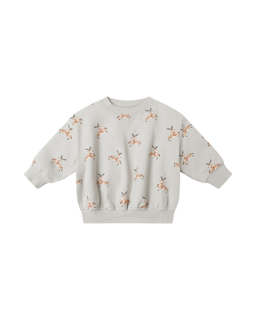 RELAXED FLEECE SWEATSHIRT | Reindeer