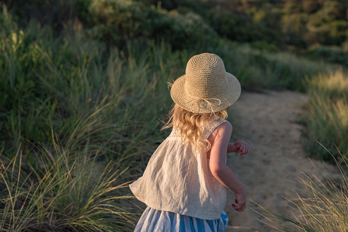 Poet Crochet Straw Hat | Sand
