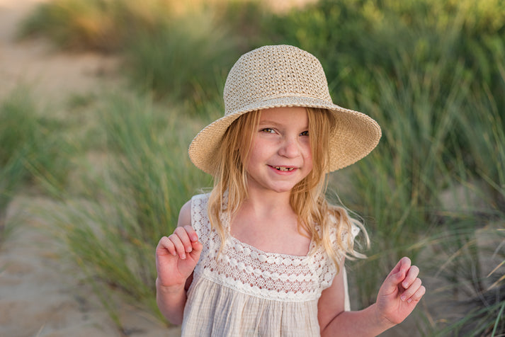 Poet Crochet Straw Hat | Sand