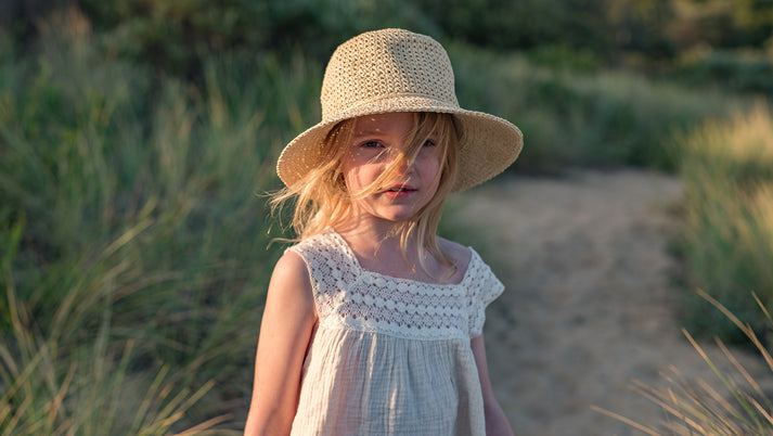 Poet Crochet Straw Hat | Sand