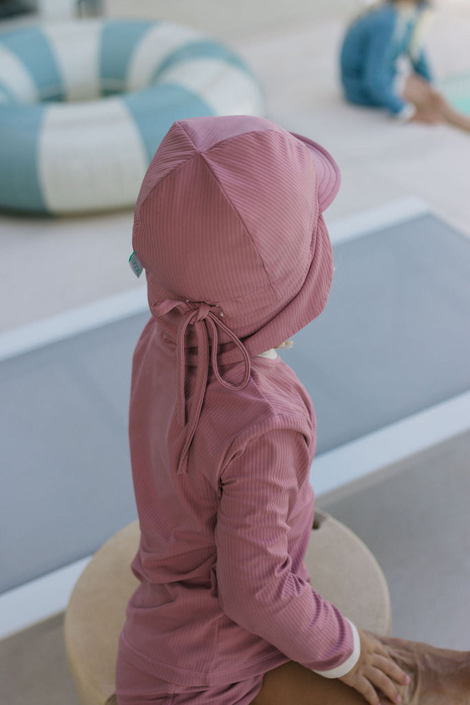 Zip Rashie Top and Shorts | Wild Rose
