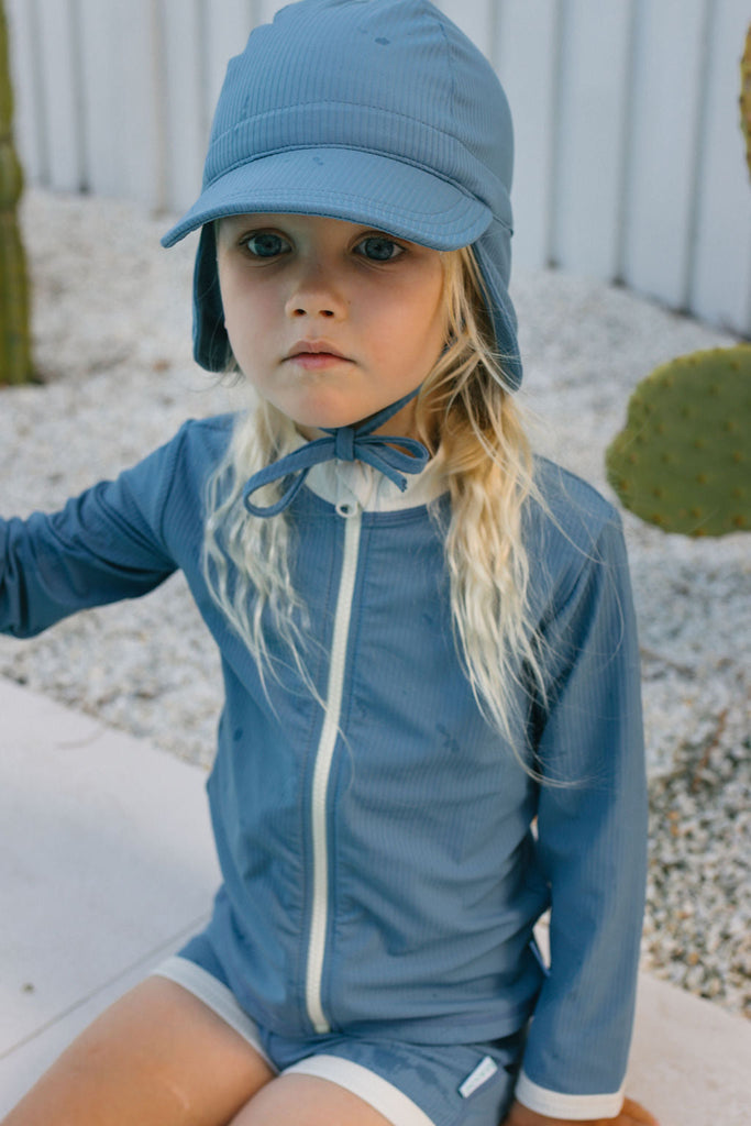 Zip Rashie Top and Shorts | Atlantic