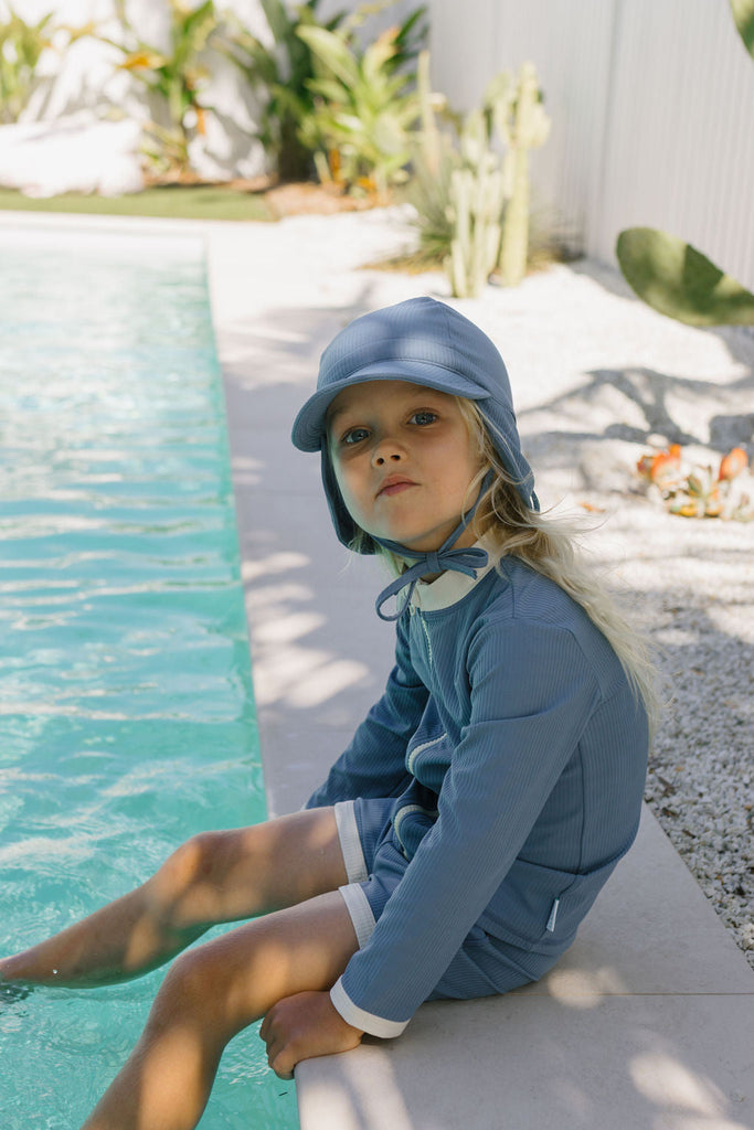 Zip Rashie Top and Shorts | Atlantic