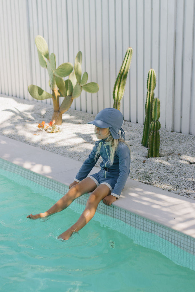 Zip Rashie Top and Shorts | Atlantic