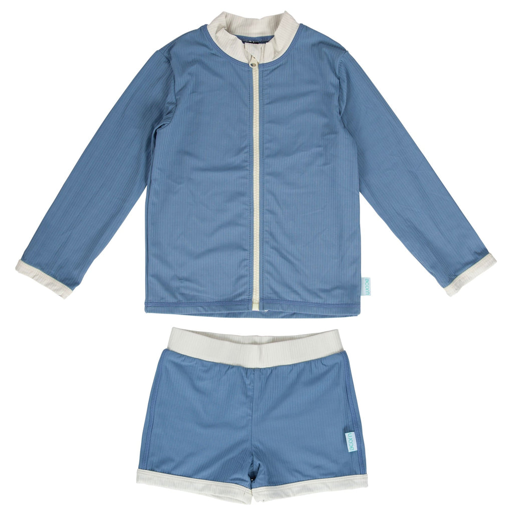 Zip Rashie Top and Shorts | Atlantic