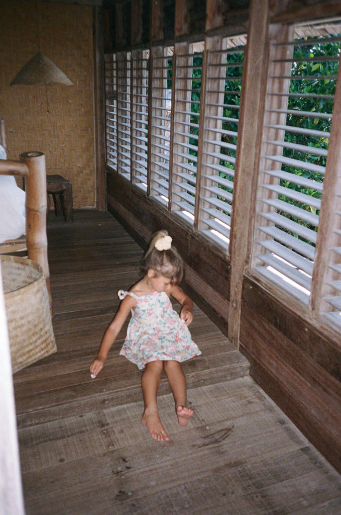 Luna Pinafore | Garden Floral