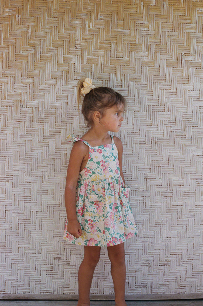Luna Pinafore | Garden Floral