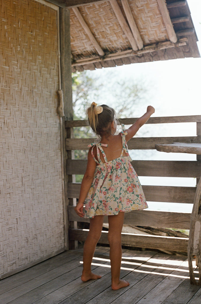 Luna Pinafore | Garden Floral