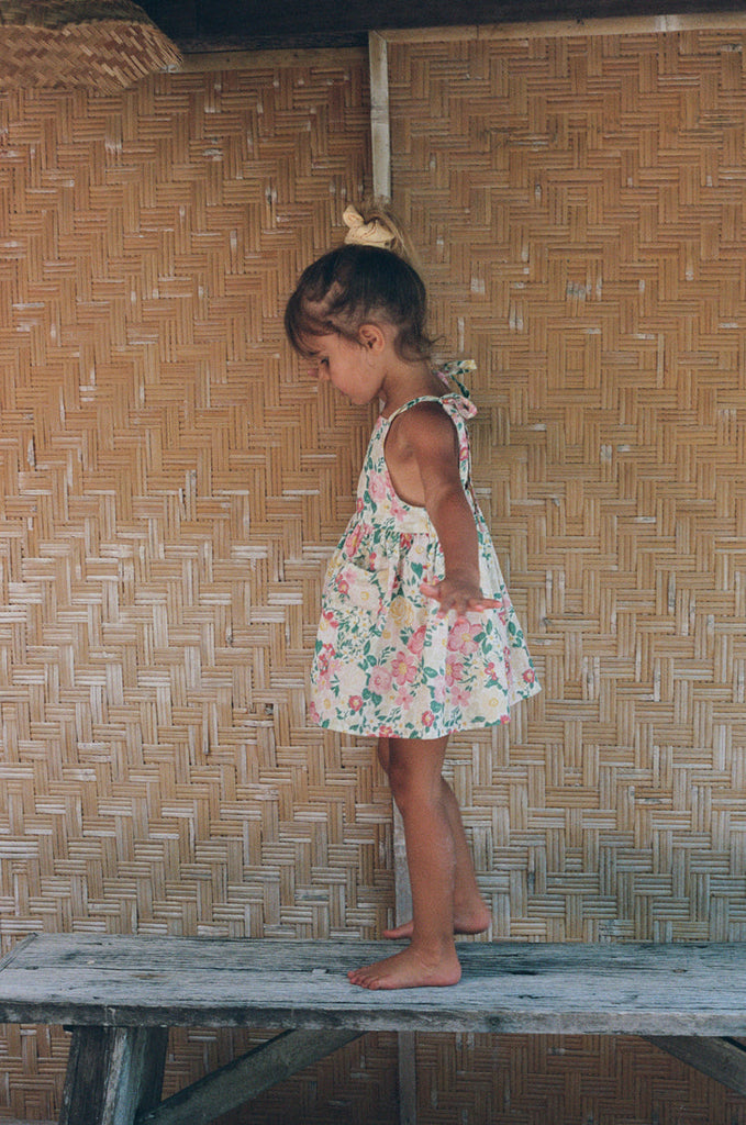 Luna Pinafore | Garden Floral