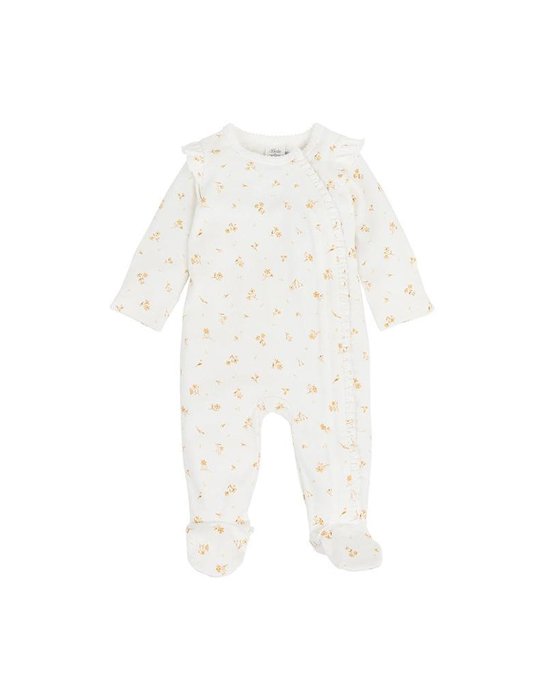 BAILEY FLORAL LS ZIP ONESIE