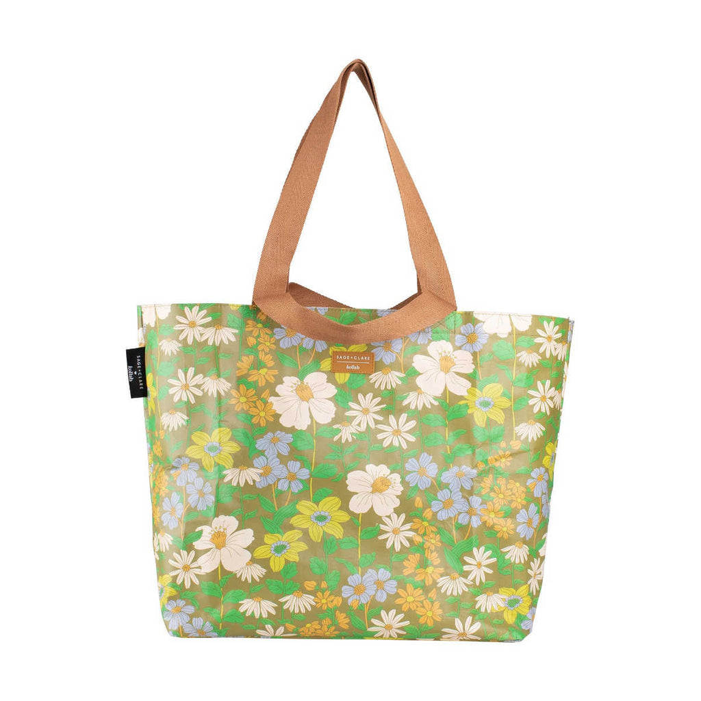 Shopper Tote Sage x Clare & Kollab Floria