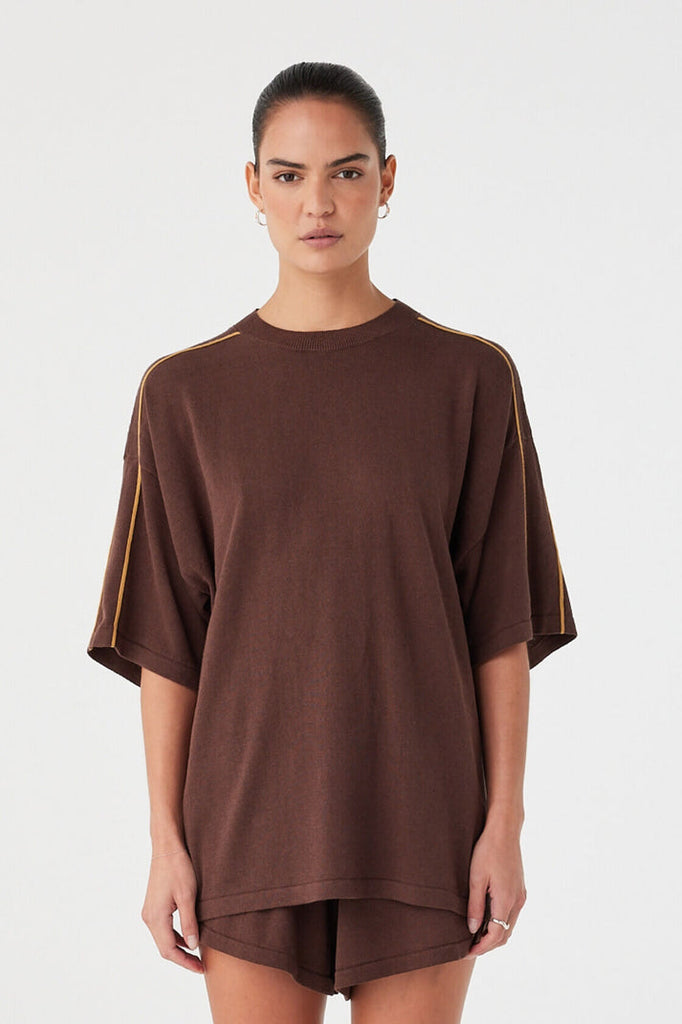 Pippa Oversized Tee | Espresso