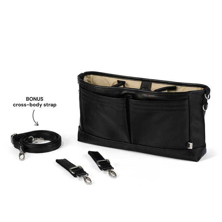 Signature Pram Caddy |Black Dimple