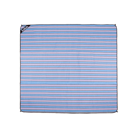 Picnic Mat | Choc Blue Stripe