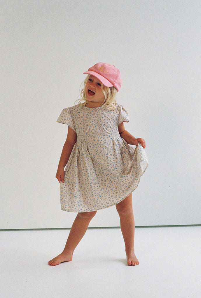 Blossom Dress | Indigo bloom print