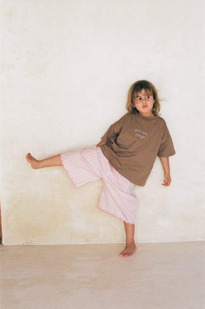 Fleur Pants|Pink stripe